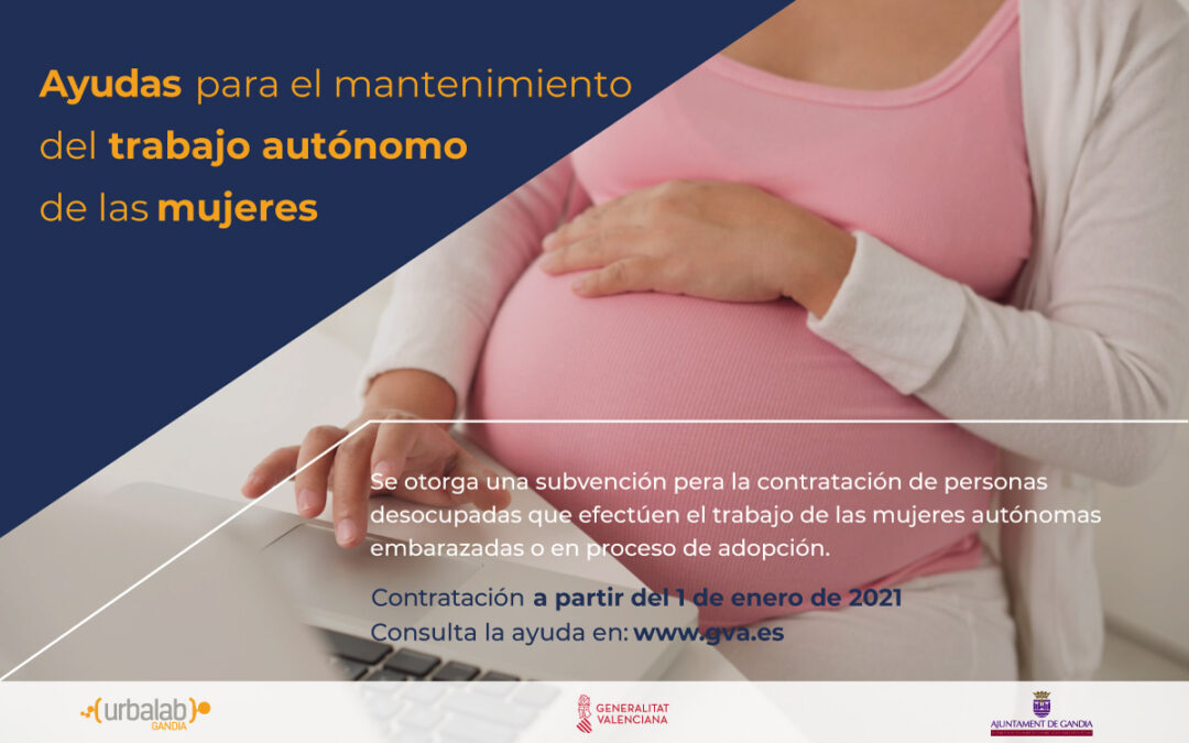 Subvenciones  MUJERES AUTÓNOMAS embarazadas o en proceso de adopción