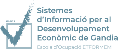 Sistemas de información para el desarrollo Económico de Gandia-Escola d’Ocupació ETFORMEM. FASE II