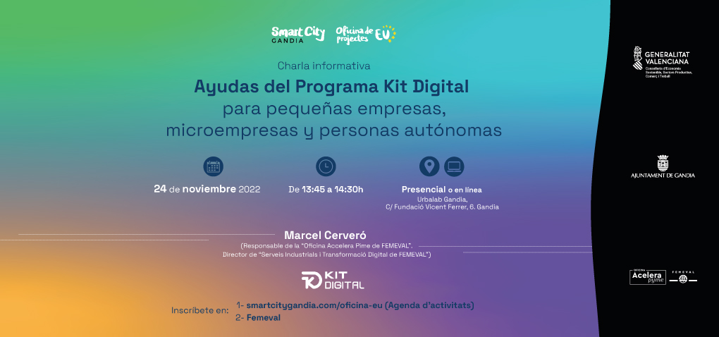 Charla informativa sobre las ayudas del programa Kit Digital  para la digitalización de los comercios